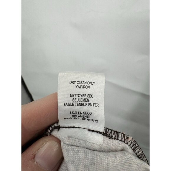 W By Worth Pants Women 6 Orange Artsy Abstract Retro Straight Leg Mid Rise Y2K - Picture 5 of 8